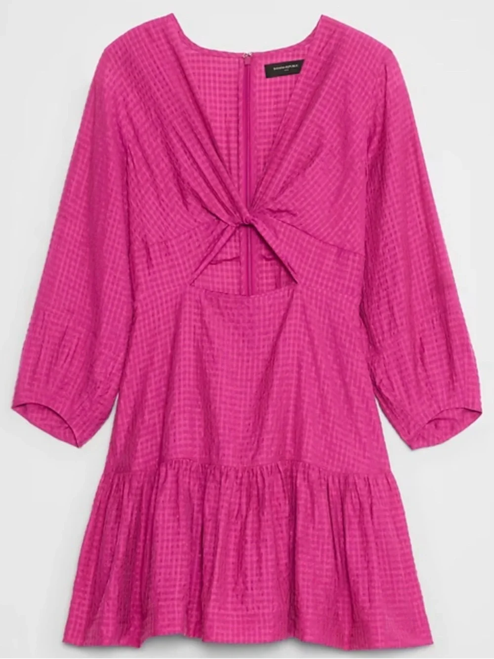 Banana Republic Textured Magenta Dress NWT - Picture 4 of 5